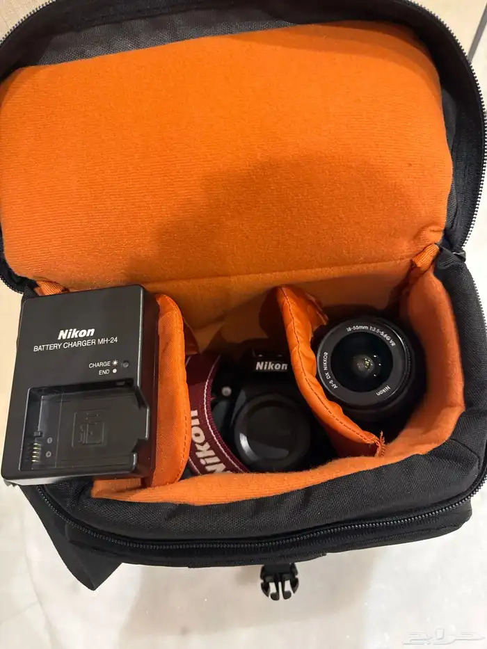 كاميرا احترافية نيكون - Nikon D5200   عدسة VR 18-55 5