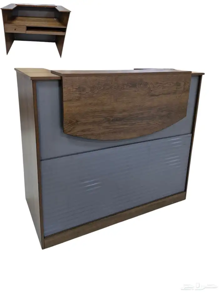 طقم مكتب دولاب طقم بارتيشن وركستيشن كاؤنتر استقبال  راسي 14