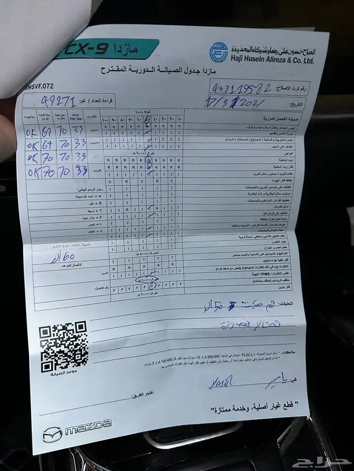 مازدا cx-9 بدي وكالة لوحة مميزة 34