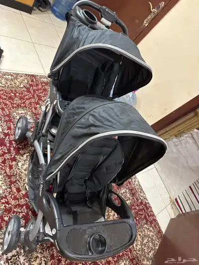 عربة أطفال جديده توأم 0