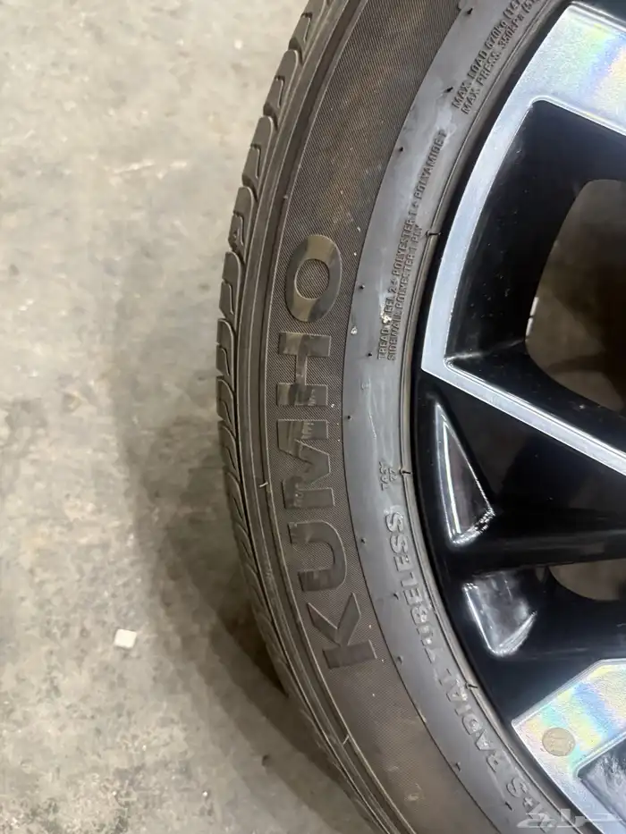 جنوط سناتا مكحله كروم مع كفرات مقاس 17 خوات الجديد 8