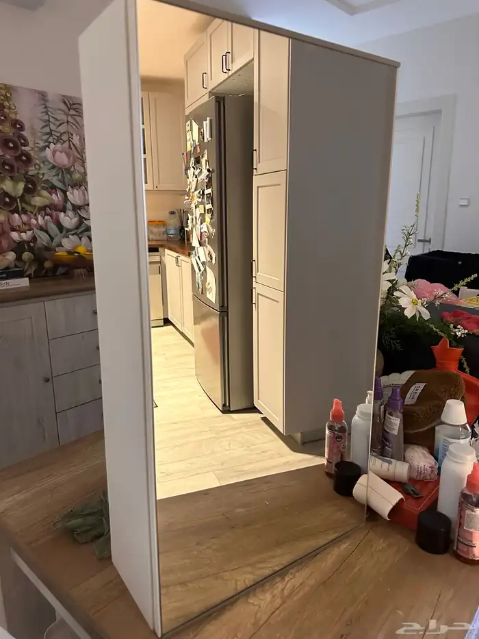 مرايا حمام مع 1 باب  أبيض   40x17x75 سم 1