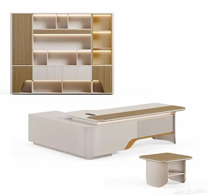 مودرن فخم مكتب مجموعة طقم كامل كنب كرسي جلد تخفيضات على سعر 29