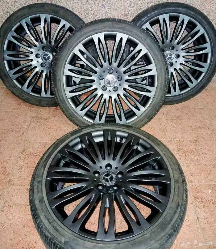 جنوط مرسيدس يخت 2017 S 600 مع كفرات نظيفه 0