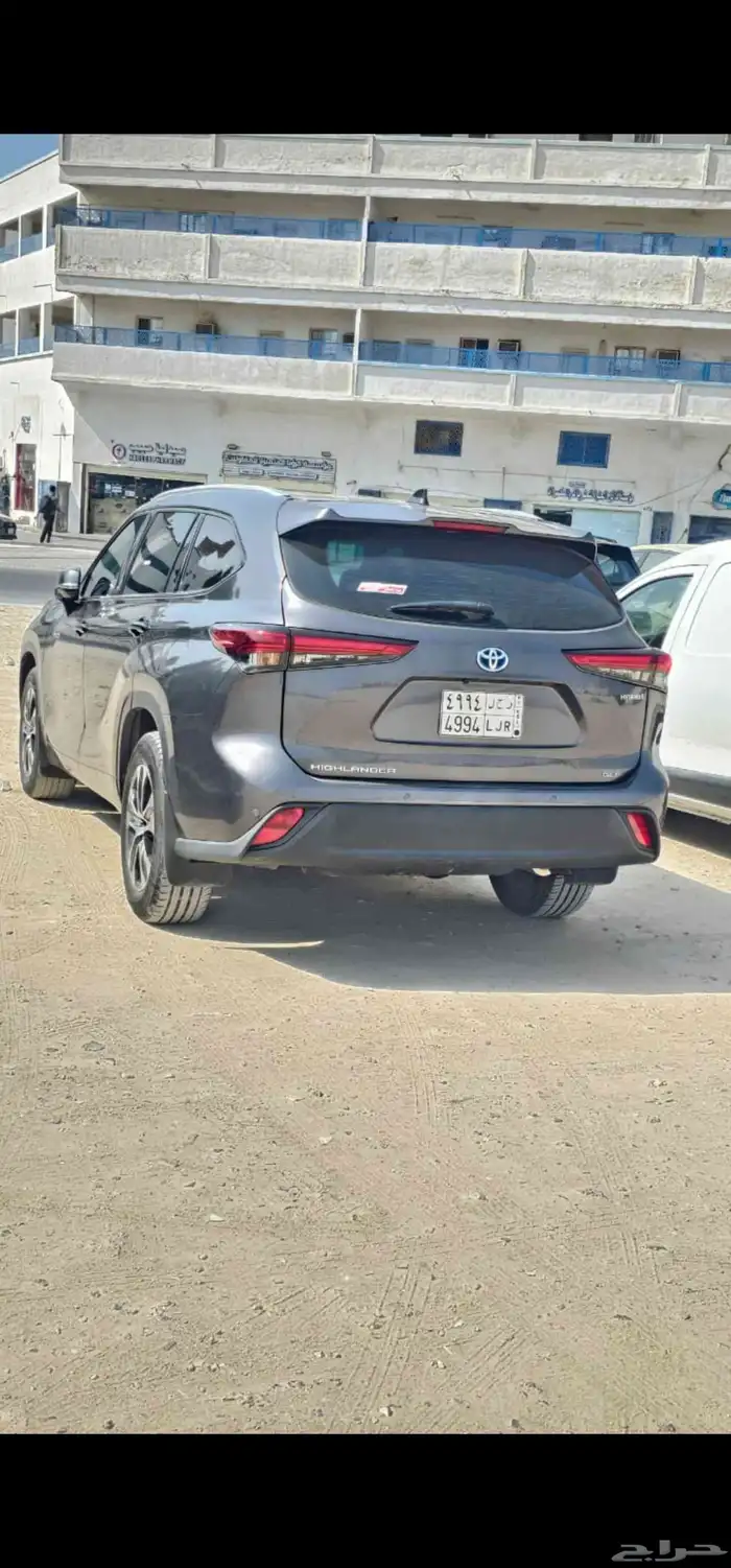 تيوتا هايلاندر موديل 2022 ممشى 47800 لون رصاصي TXL نص فل فتح 9