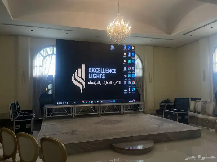 تنظيم المعارض والفعاليات   شاشات   إضاءات   مسارح 19