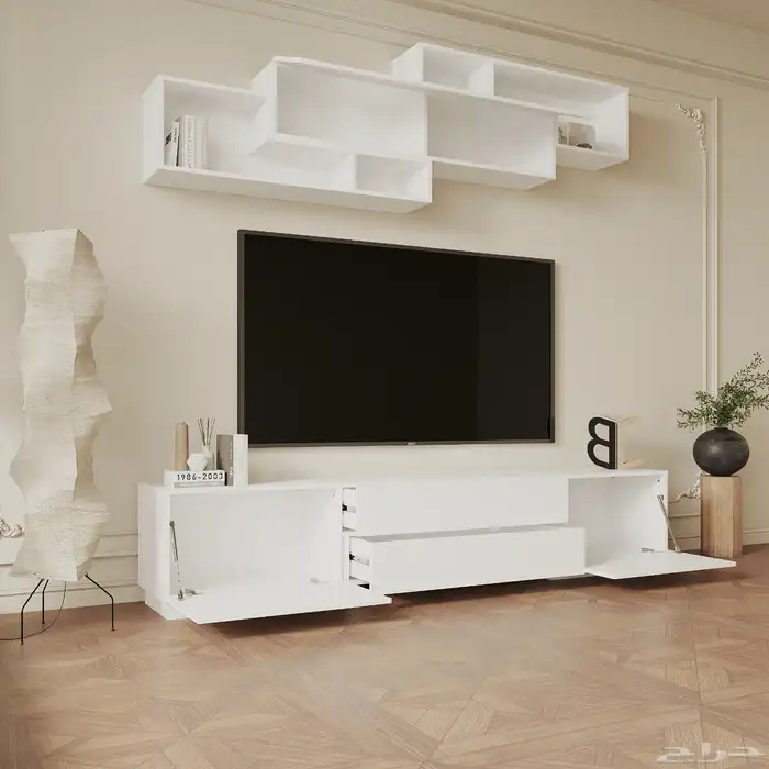 طاولات تلفزيون رفوف جدارية 13