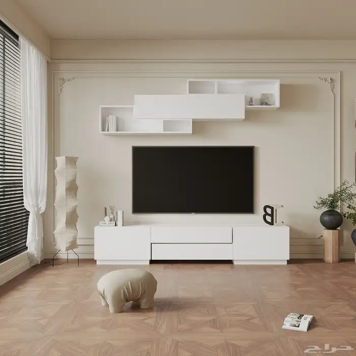 طاولات تلفزيون رفوف جدارية 10