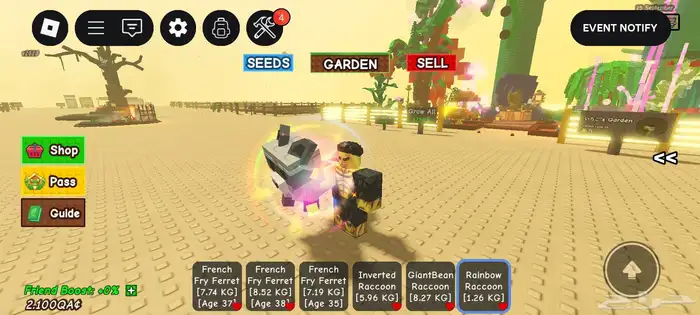 حساب روب ملعوب بلوكس فروت و ماب المزرعه و مابات كثير 5