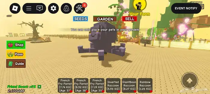 حساب روب ملعوب بلوكس فروت و ماب المزرعه و مابات كثير 19