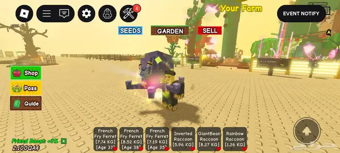 حساب روب ملعوب بلوكس فروت و ماب المزرعه و مابات كثير 12