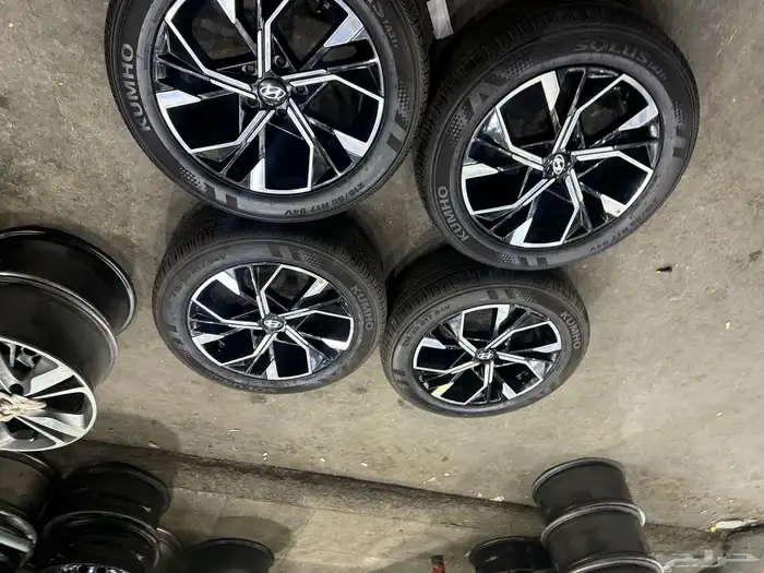 جنوط سناتا مكحله كروم مع كفرات مقاس 17 خوات الجديد 4