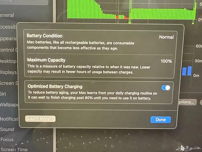 Macbook Pro M4 512G ماكبوك برو اسود (البطارية 100   ) 2