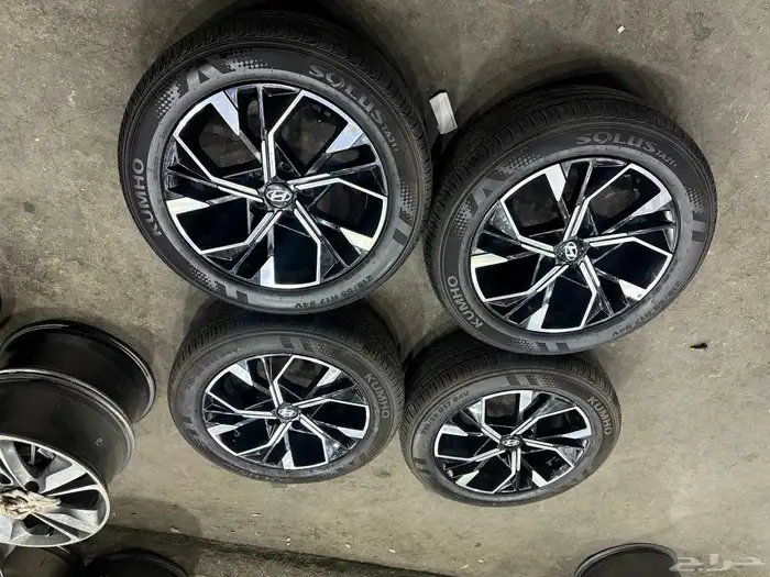 جنوط سناتا مكحله كروم مع كفرات مقاس 17 خوات الجديد 17