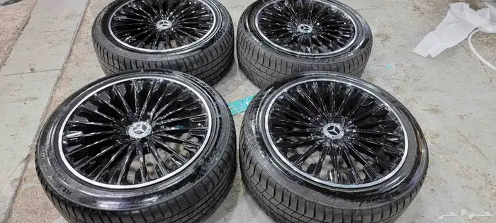 جنوط مرسيدس مستخدم نضيف مقاس 18 4