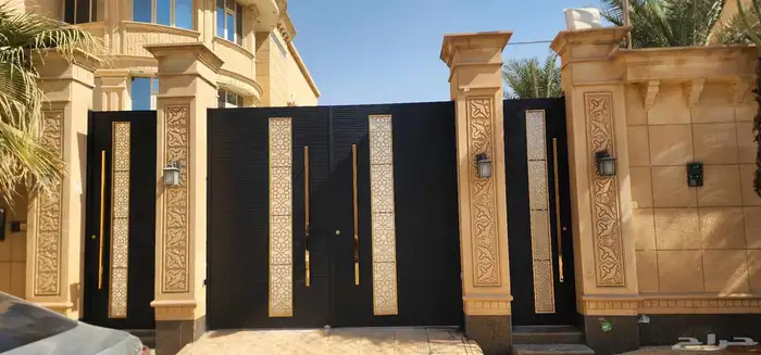 دهان ابواب حديد وخشب ناري وزيتي 7