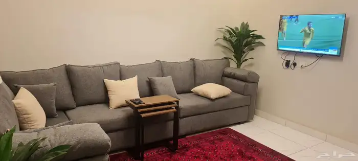 شقة مفروشة حي الواحة للايجار الشهري 2500 تشمل كهرباء والماء 6