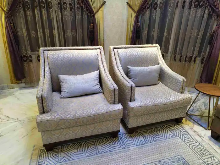 طقم كنب قطعتين كبار و قطعتين لحالهم 4