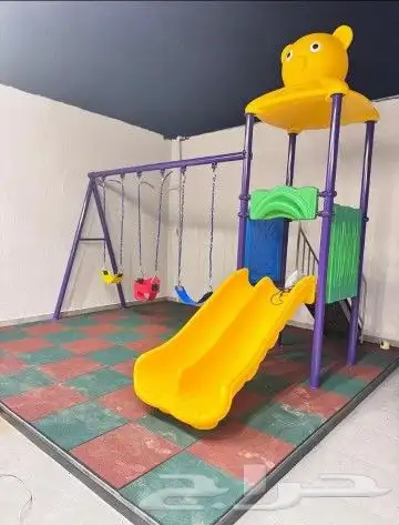 مراجيح زحاليق ثلاثية وثنائية متعددة المقاسات وألعاب متعددة 16