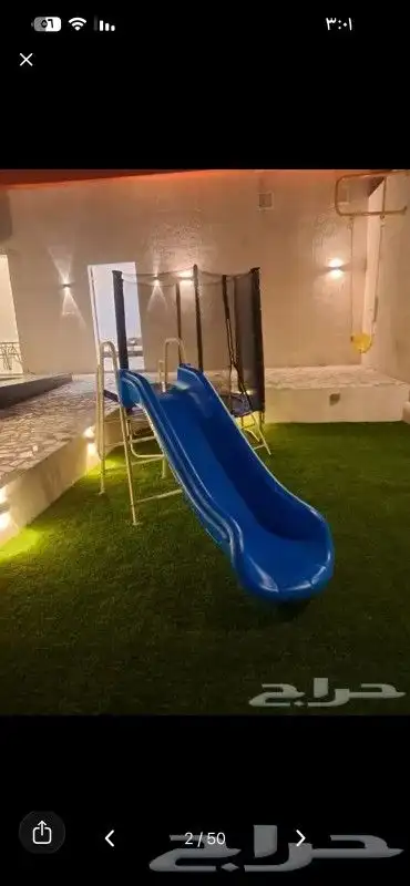 مراجيح زحاليق ثلاثية وثنائية متعددة المقاسات وألعاب متعددة 14