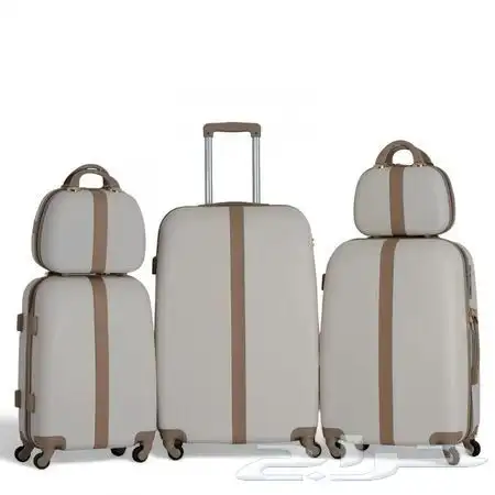 شنط سفر 5 قطع بحالة ممتازة   لون بيج   استعمال مرة واحدة 0