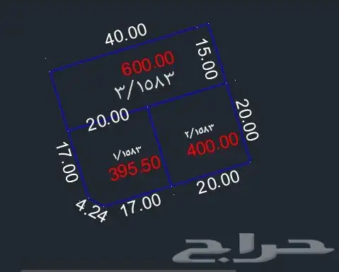 للبيع نص قطعة في مخطط الجامعيين با 0