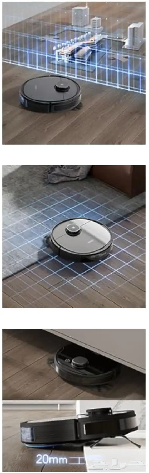 مكنسة وممسحة كهربائية روبوتية OZMO920 من ايكوفاكس 3