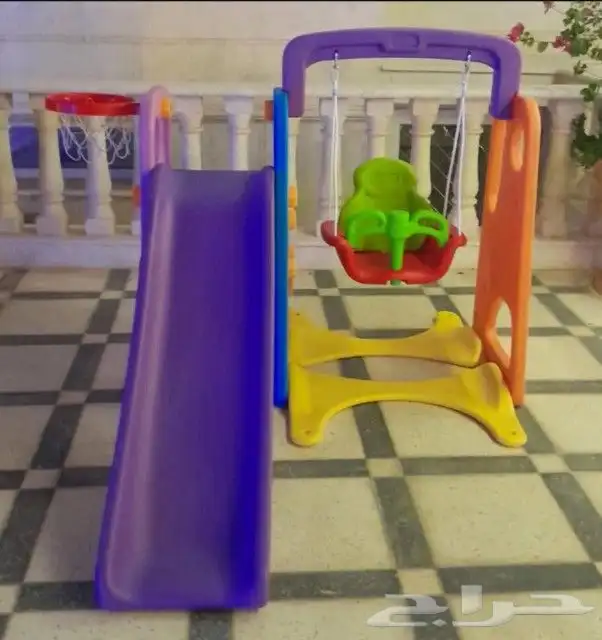 مراجيح زحاليق ثلاثية وثنائية متعددة المقاسات وألعاب متعددة 13