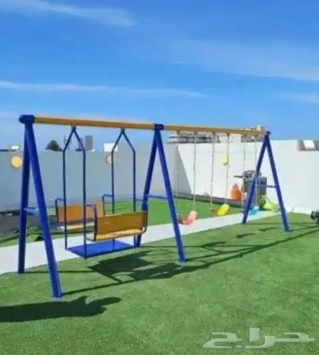 مراجيح زحاليق ثلاثية وثنائية متعددة المقاسات وألعاب متعددة 6