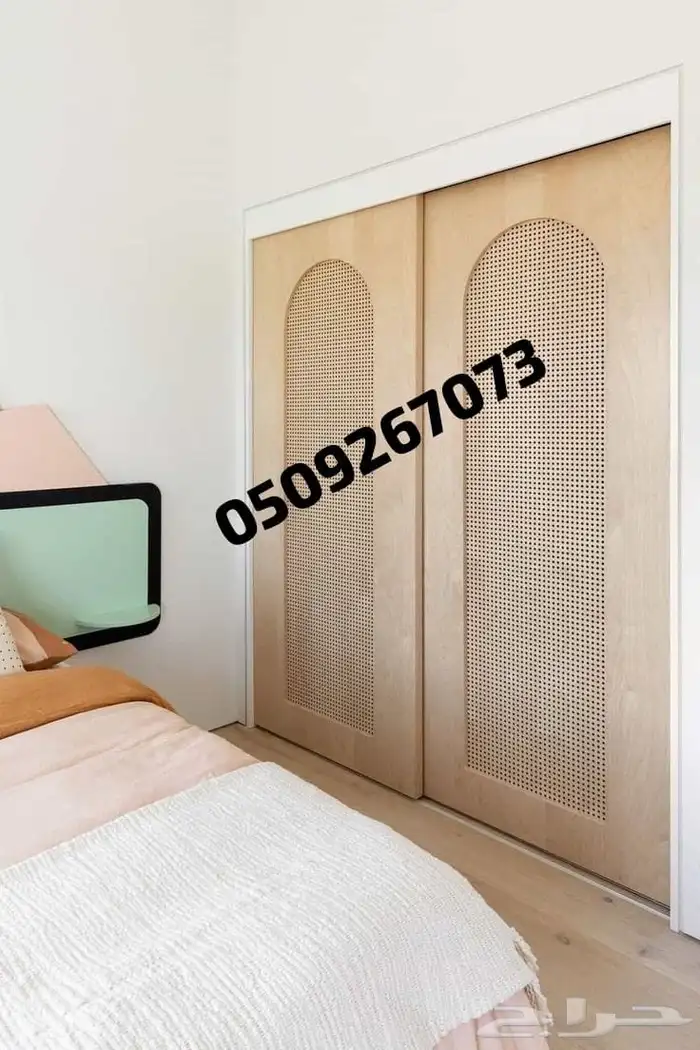 بارتشن خشب راتان ابواب سحاب راتان 2