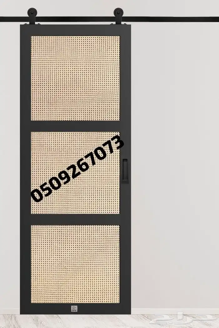 بارتشن خشب راتان ابواب سحاب راتان 6