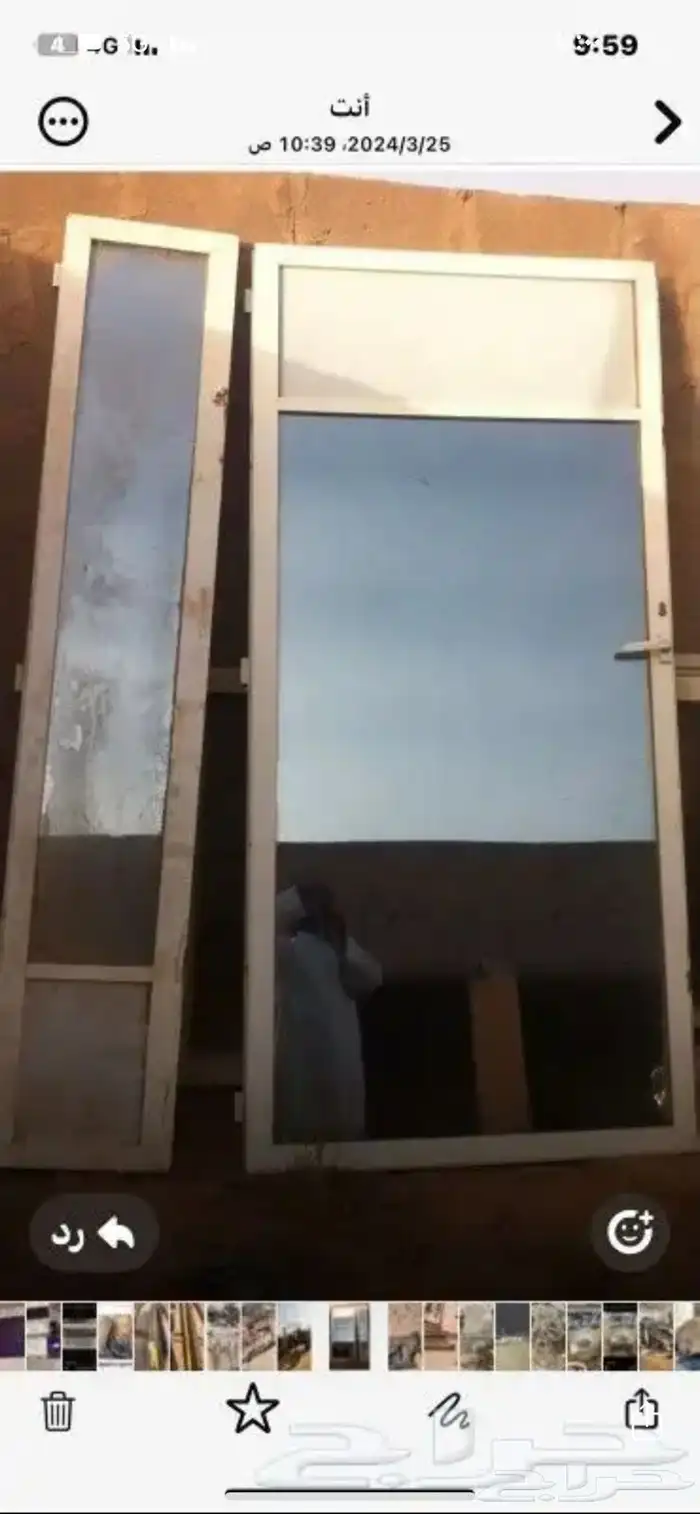 باب بيت شعر نفيس الصوره اللبيع. العرض 1  45م الطوال2  38م 2