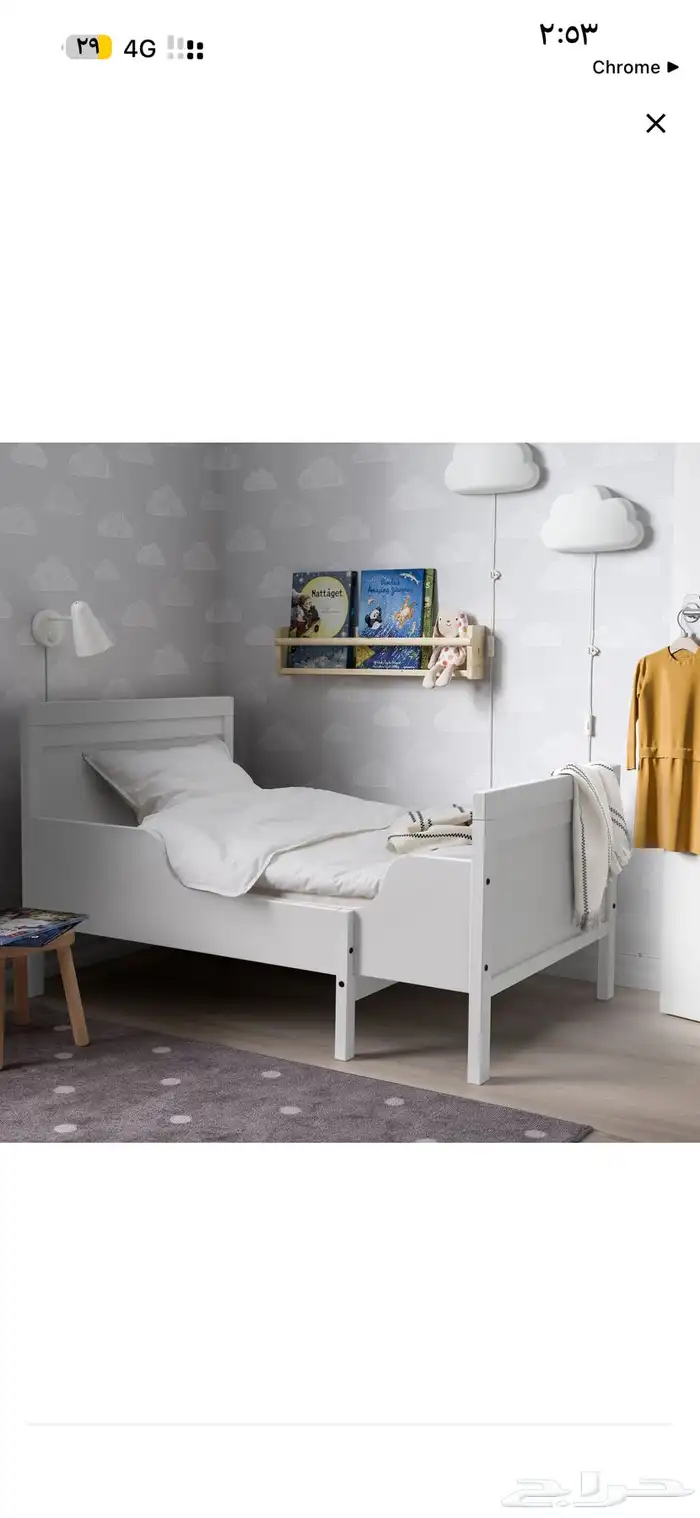 للبيع سرير اطفال ايكيا مستخدم 0