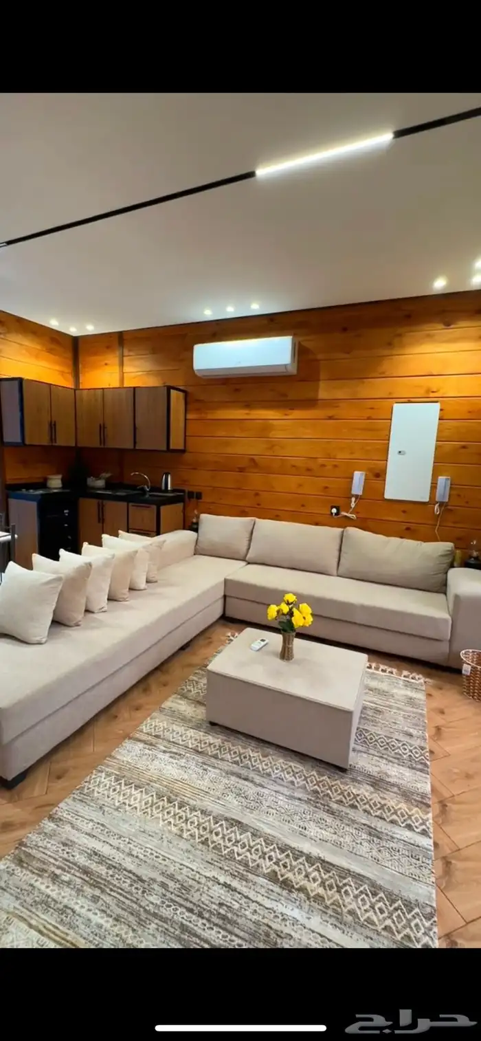 كوخ للايجار بمسبحين داخليه بسخان 7