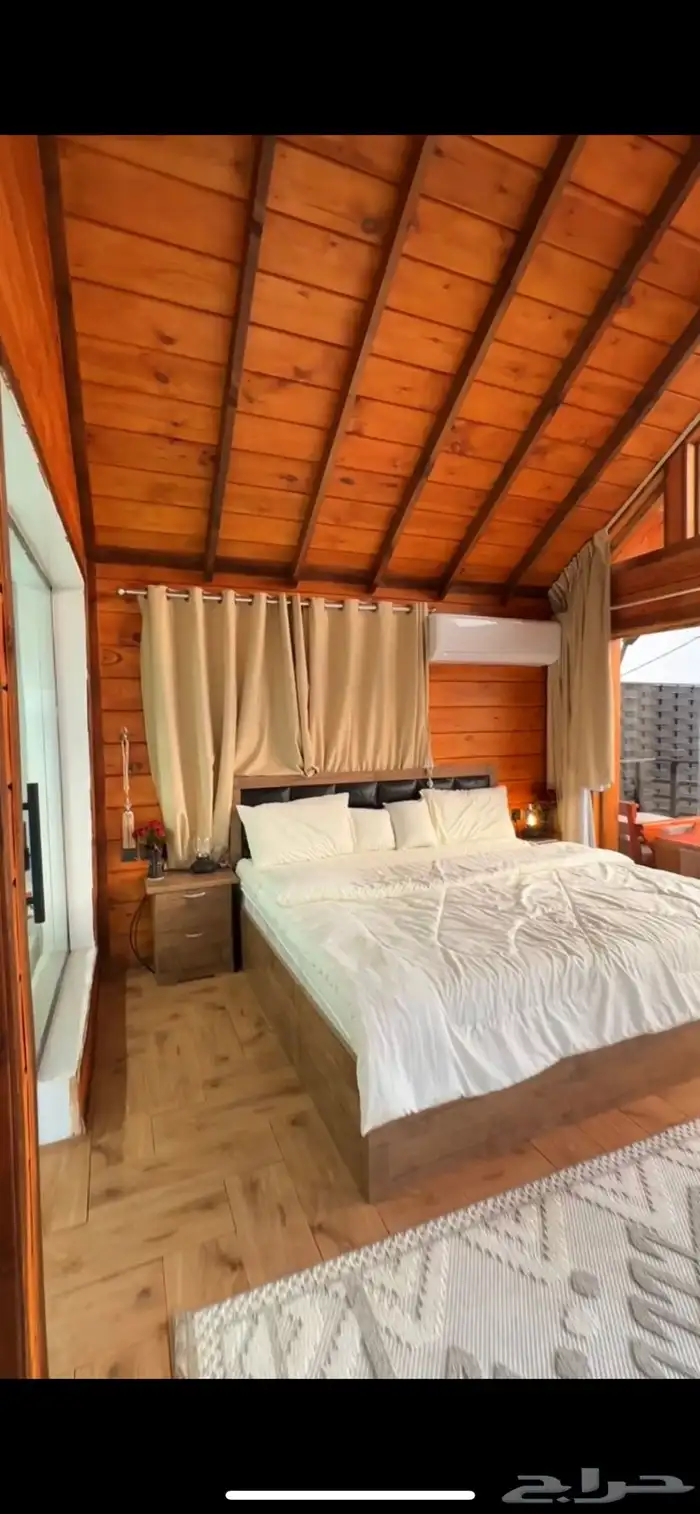 كوخ للايجار بمسبحين داخليه بسخان 8