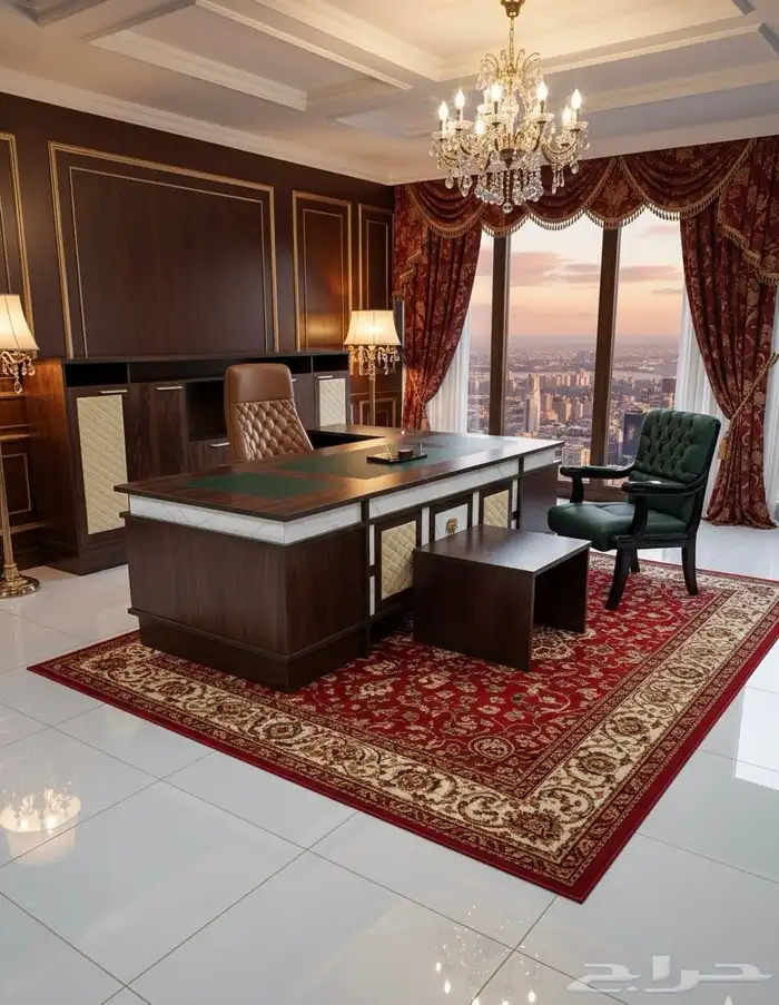 مودرن فخم مكتب مجموعة طقم كامل كنب كرسي جلد تخفيضات على سعر 16