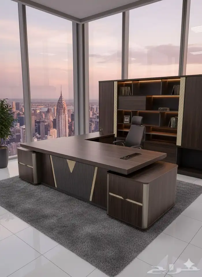 مودرن فخم مكتب مجموعة طقم كامل كنب كرسي جلد تخفيضات على سعر 12