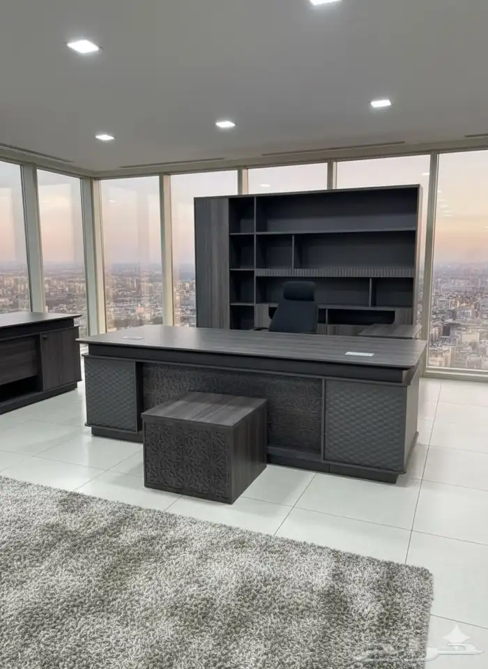 مودرن فخم مكتب مجموعة طقم كامل كنب كرسي جلد تخفيضات على سعر 1