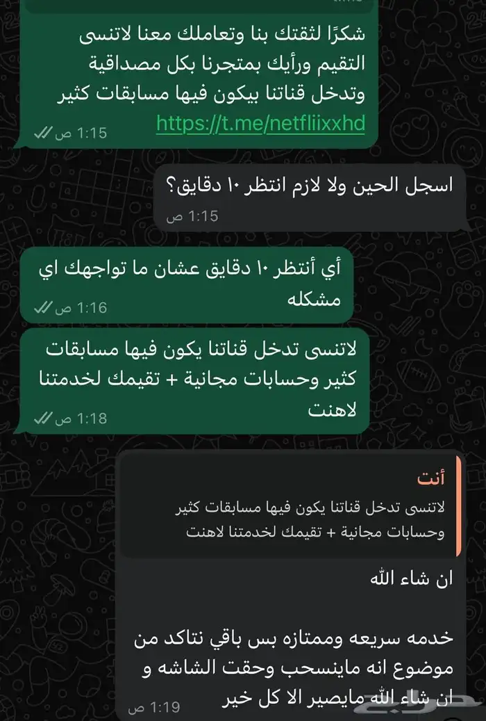 اشتراك شهر نتفلكس 4