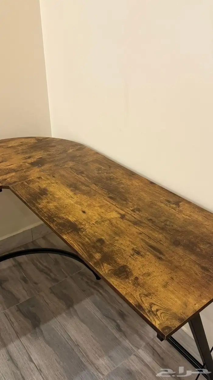 طاولة خشبي حرف L 2