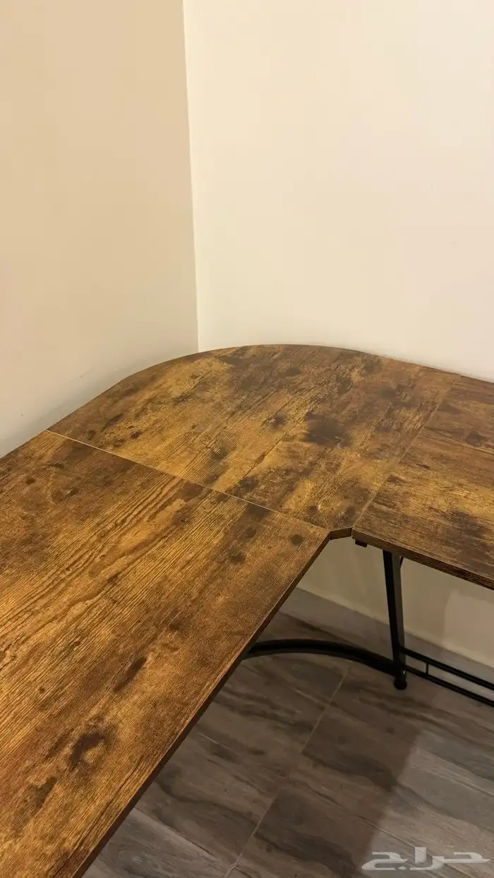 طاولة خشبي حرف L 1