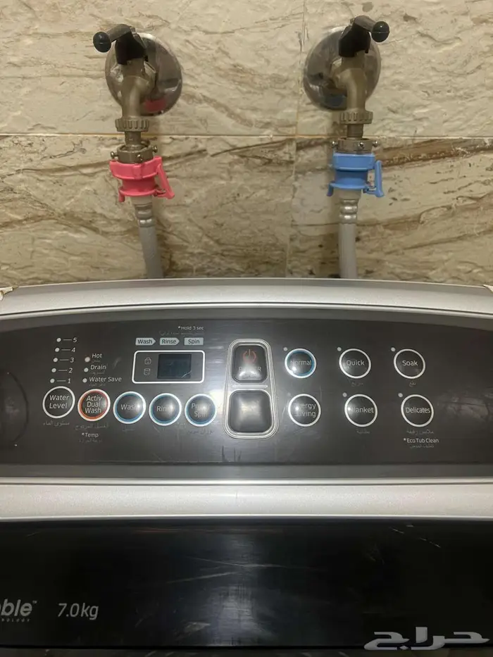 غسالة ملابس سامسونج اوتوماتيكية شبه جديد 1