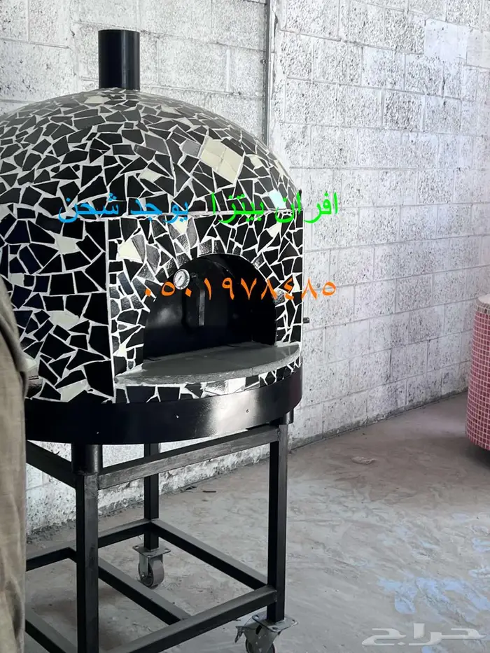 فرن بيتزا إيطالي غاز وحطب 8