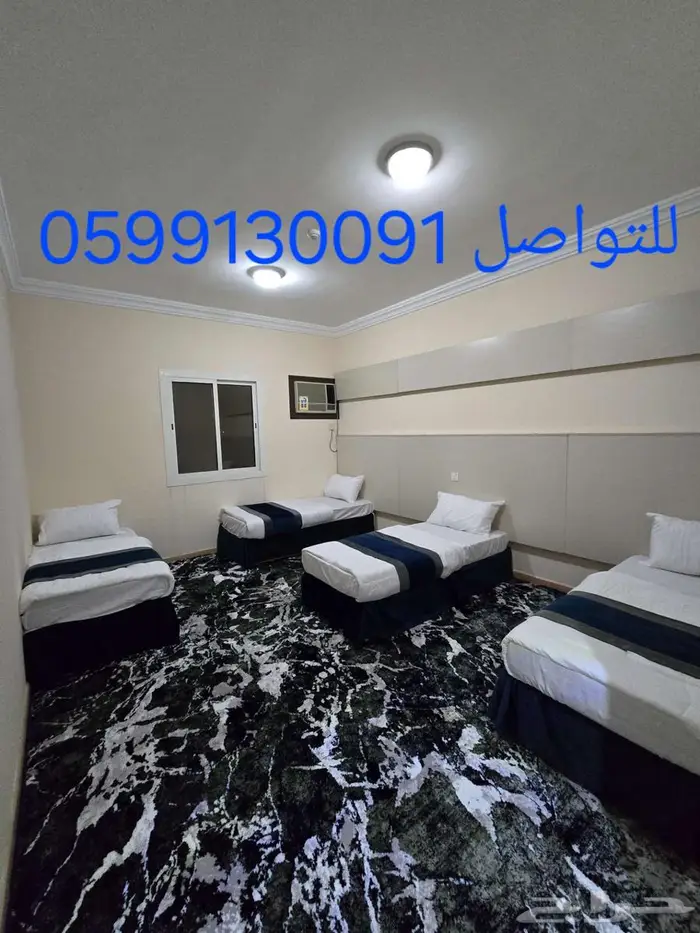 شقق وغرف للايجار السنوي العزيزية مسجد عمر بن الخطاب 15