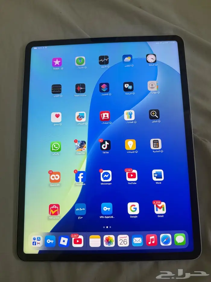 ايباد برو الجيل السادس 12.9 معالج M2 5