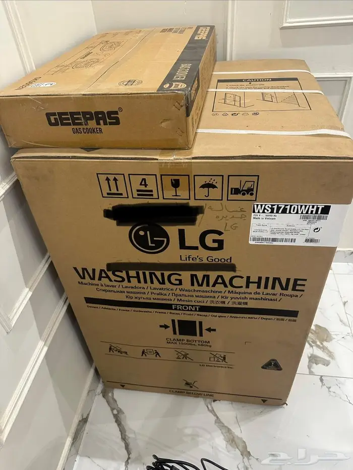 ثلاجه وغساله LG وبتقاز صغير 2