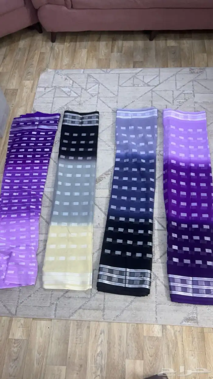 قماش هندي ساري مموج 0