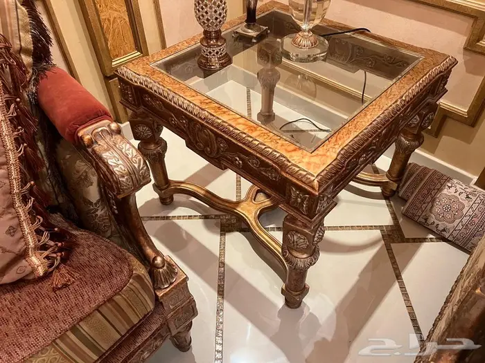 طقم طلولات رخام مع زجاج 1