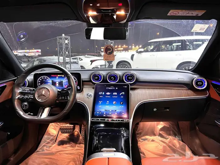 مرسيدس c200 جفالي الموتر بحالة الوكالة موديل 2022 6