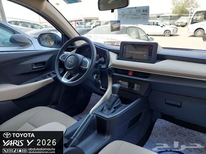 تويوتا - يارس فئة Y موديل 2026 بمحرك 1.3 يوجد تقسيط 5